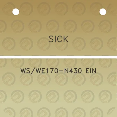 sick-wswe170-n430-ein