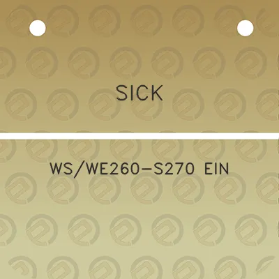 sick-wswe260-s270-ein