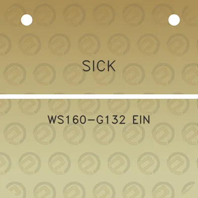 sick-ws160-g132-ein