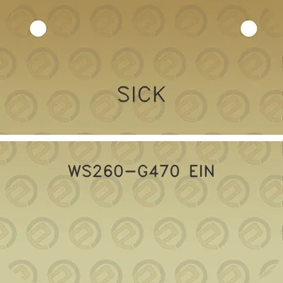 sick-ws260-g470-ein