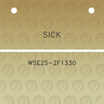 sick-wse2s-2f1330