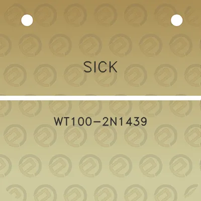 sick-wt100-2n1439