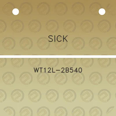 sick-wt12l-2b540