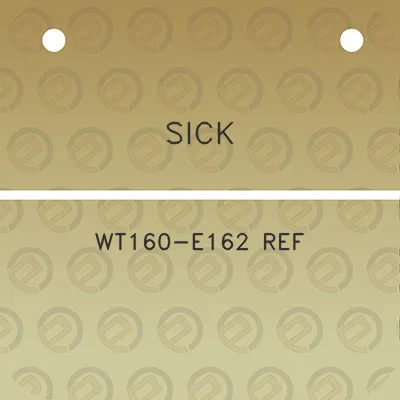 sick-wt160-e162-ref