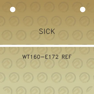 sick-wt160-e172-ref