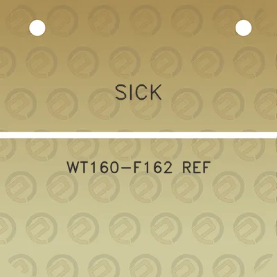 sick-wt160-f162-ref