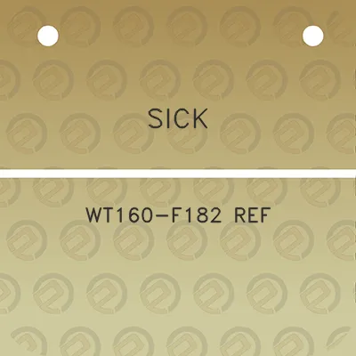 sick-wt160-f182-ref