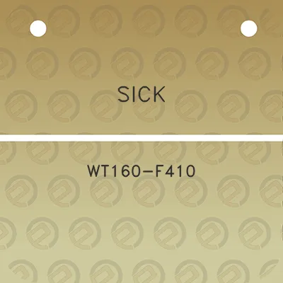 sick-wt160-f410