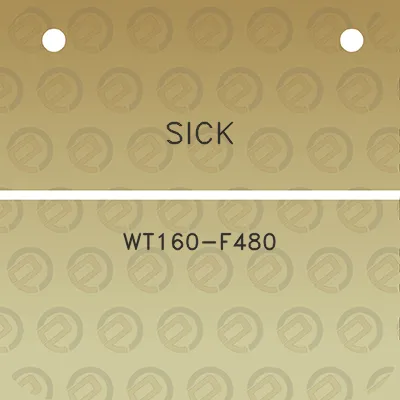 sick-wt160-f480