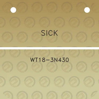 sick-wt18-3n430