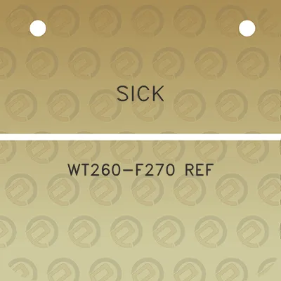 sick-wt260-f270-ref