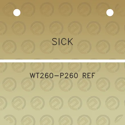 sick-wt260-p260-ref