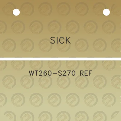 sick-wt260-s270-ref