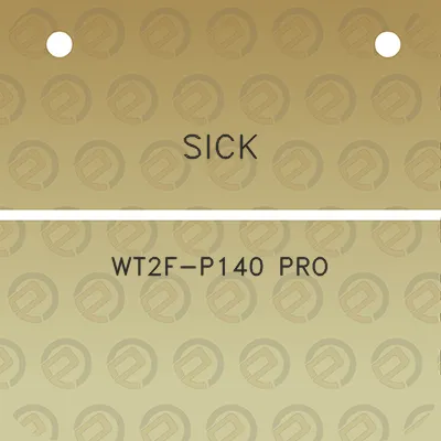 sick-wt2f-p140-pro