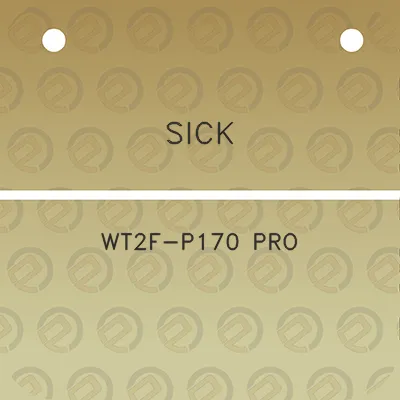 sick-wt2f-p170-pro