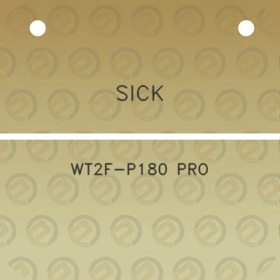 sick-wt2f-p180-pro