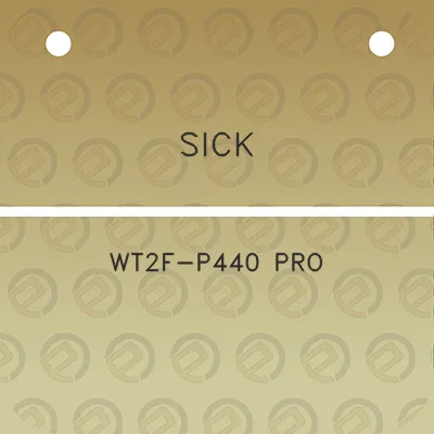 sick-wt2f-p440-pro