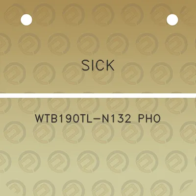 sick-wtb190tl-n132-pho