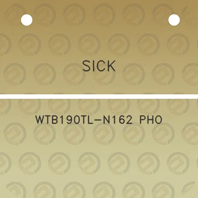 sick-wtb190tl-n162-pho