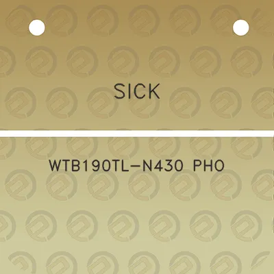 sick-wtb190tl-n430-pho