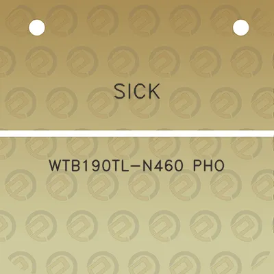 sick-wtb190tl-n460-pho