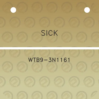 sick-wtb9-3n1161