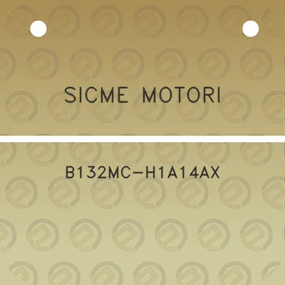 sicme-motori-b132mc-h1a14ax