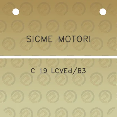 sicme-motori-c-19-lcvedb3