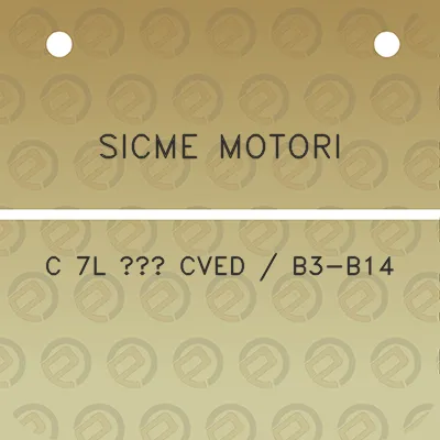 sicme-motori-c-7l-cved-b3-b14