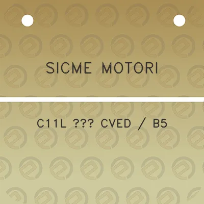 sicme-motori-c11l-cved-b5