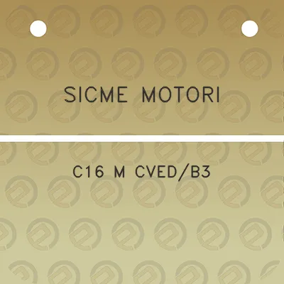 sicme-motori-c16-m-cvedb3