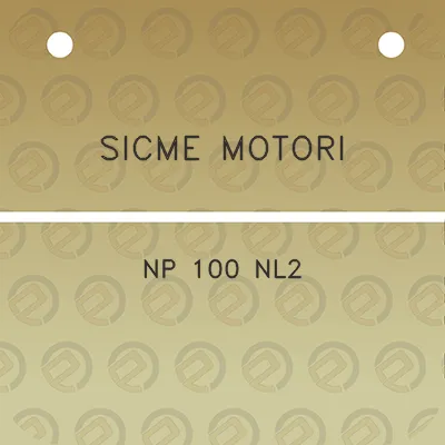 sicme-motori-np-100-nl2