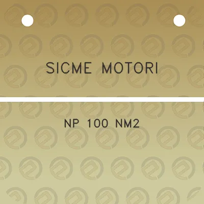 sicme-motori-np-100-nm2