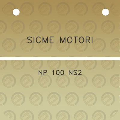 sicme-motori-np-100-ns2