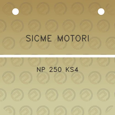 sicme-motori-np-250-ks4