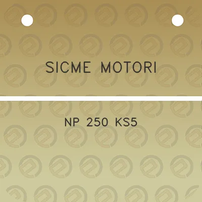 sicme-motori-np-250-ks5