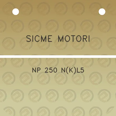 sicme-motori-np-250-nkl5