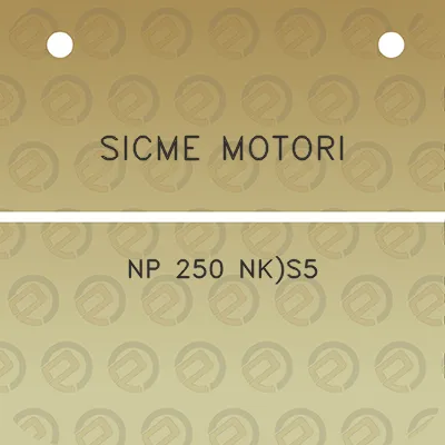 sicme-motori-np-250-nks5