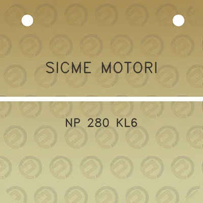 sicme-motori-np-280-kl6