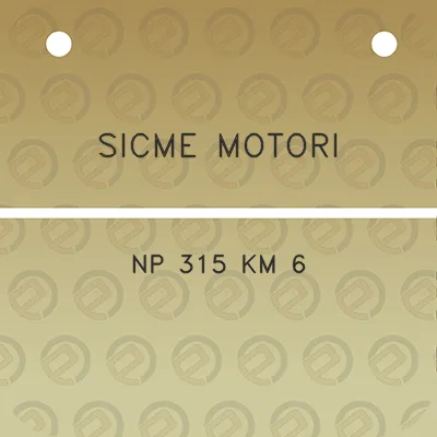 sicme-motori-np-315-km-6