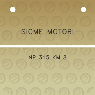 sicme-motori-np-315-km-8