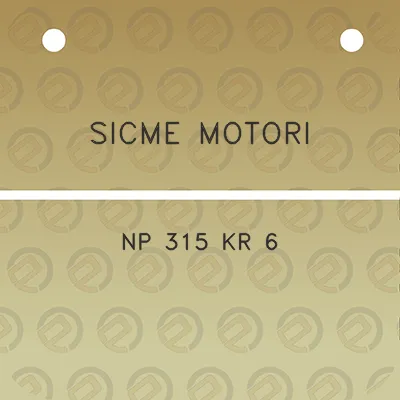 sicme-motori-np-315-kr-6