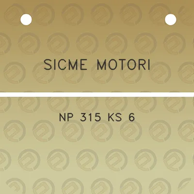 sicme-motori-np-315-ks-6