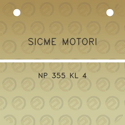 sicme-motori-np-355-kl-4