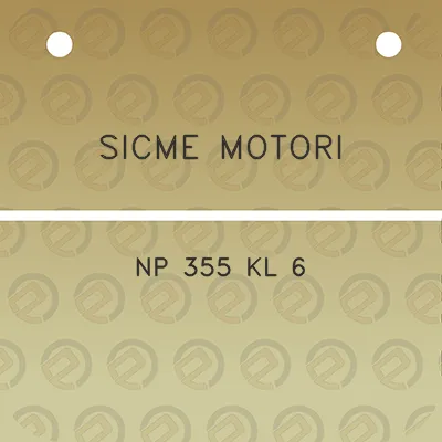 sicme-motori-np-355-kl-6