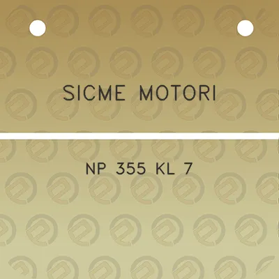 sicme-motori-np-355-kl-7