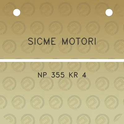 sicme-motori-np-355-kr-4