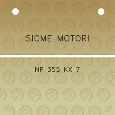 sicme-motori-np-355-kx-7