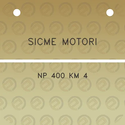 sicme-motori-np-400-km-4