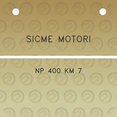 sicme-motori-np-400-km-7